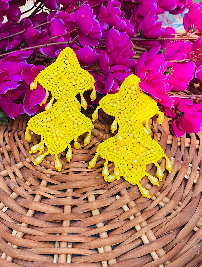 Tribal Handmade – Exclusive Yellow Earings