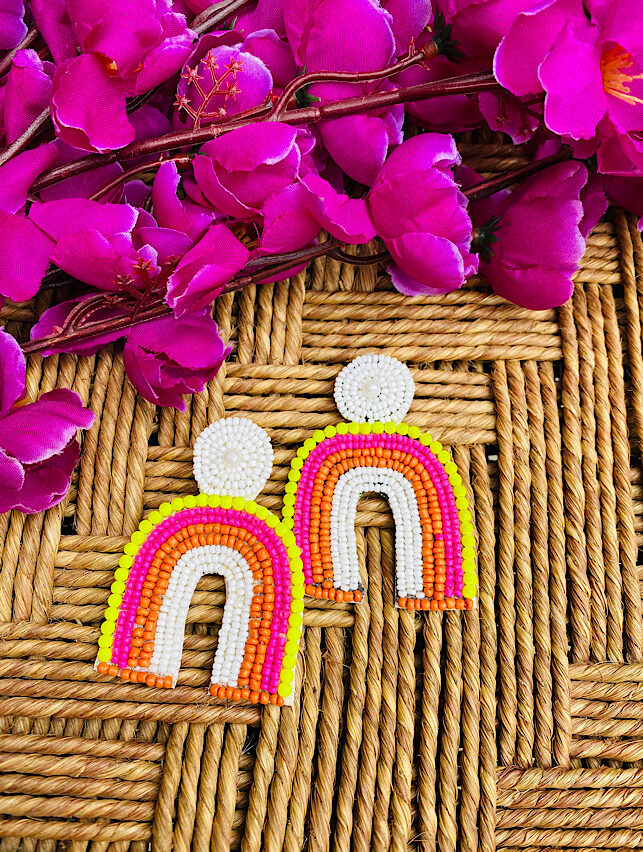 Tribal Handmade- Rainbow Earings