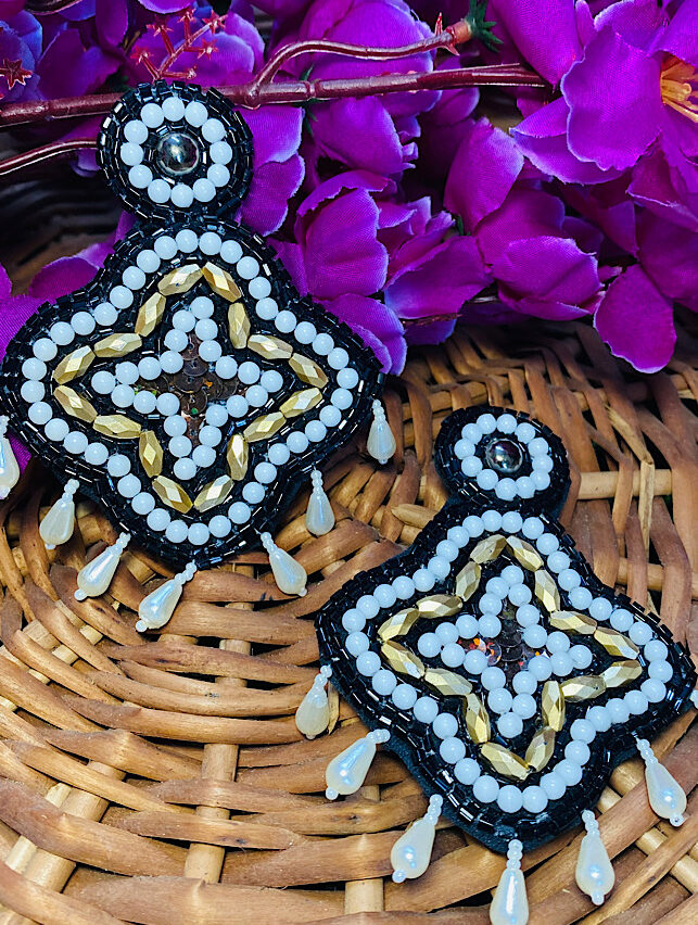 Tribal Handmade- Fabulous Black Gold Earings