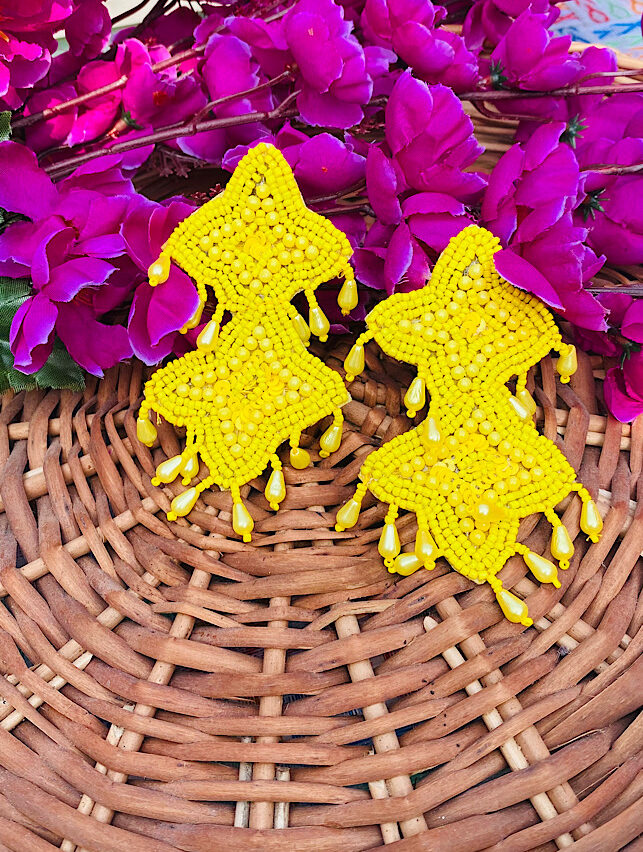 Tribal Handmade – Exclusive Yellow Earings