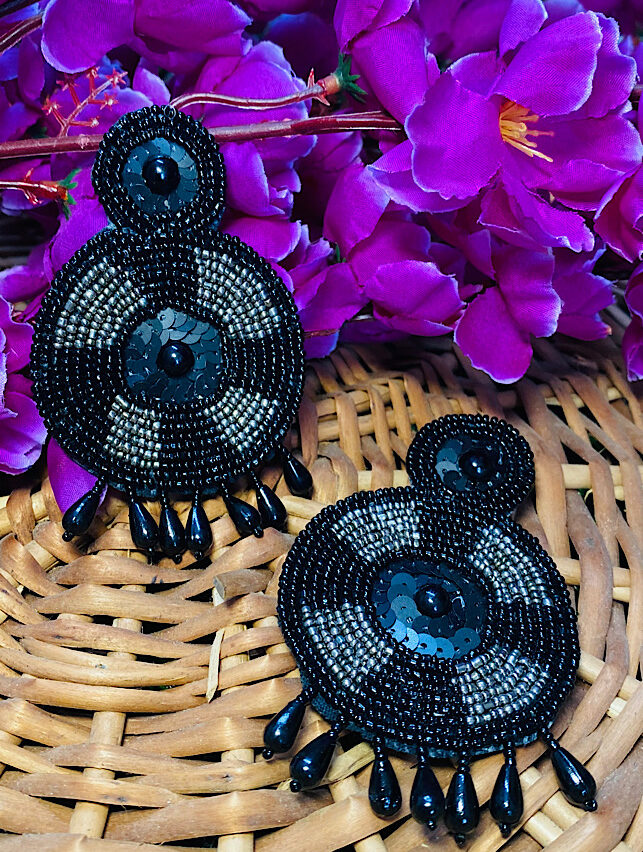 Tribal Handmade- Mystic Black Earings