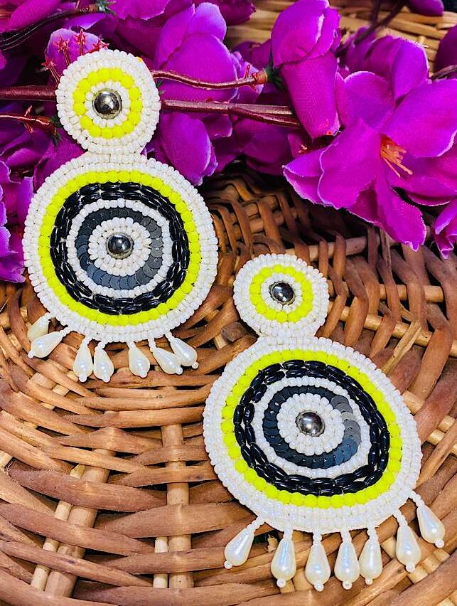 Tribal Handmade-The Brilliant Round Earings