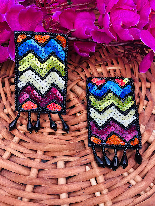 Tribal Handmade- Multistone Earings