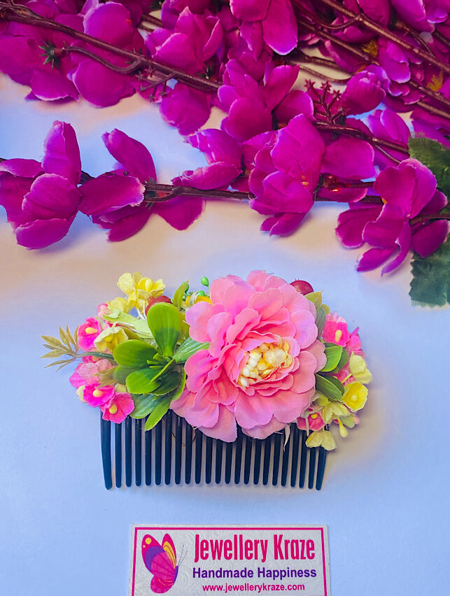 Shakuntala’s Floral – Magical Pink Rose Comb