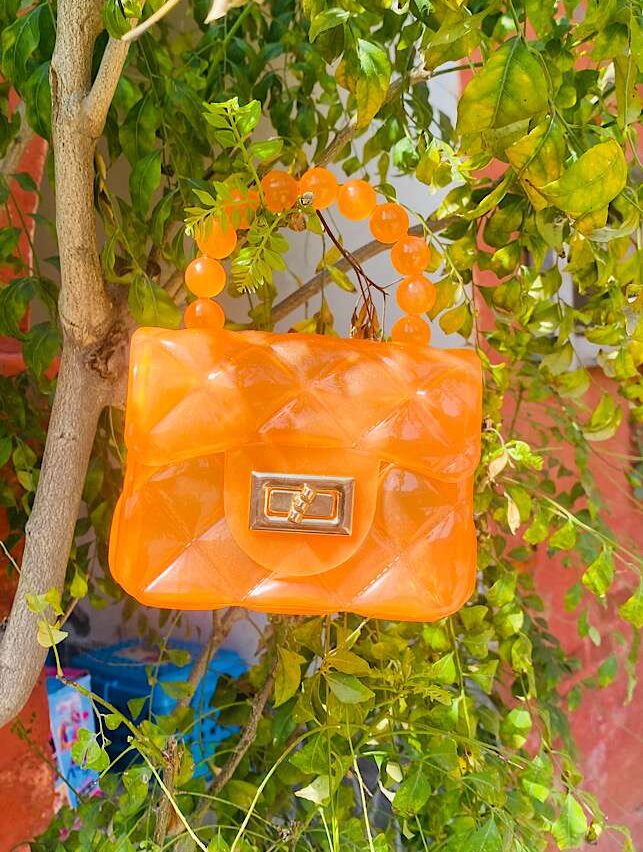 Stylish Bags – Mini Transparent Bag Orange