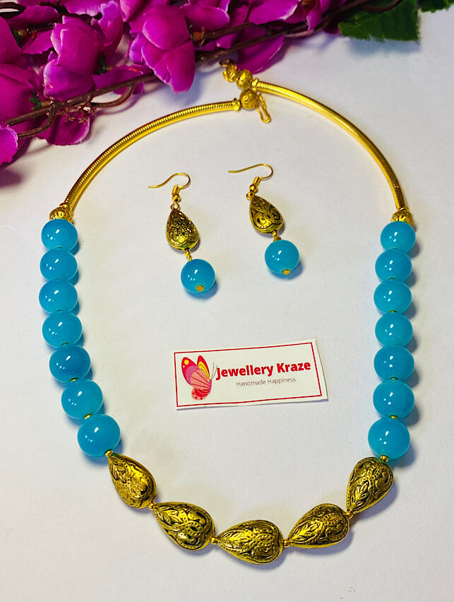 Tribal Handmade – Curious Blue Necklace Set