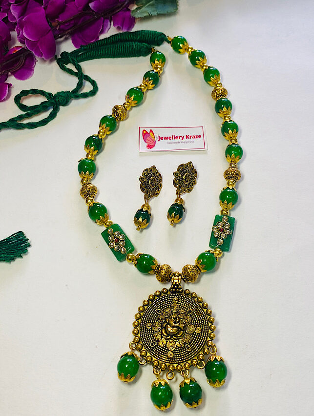 Tribal Handmade – Heavenly Green Necklace Set