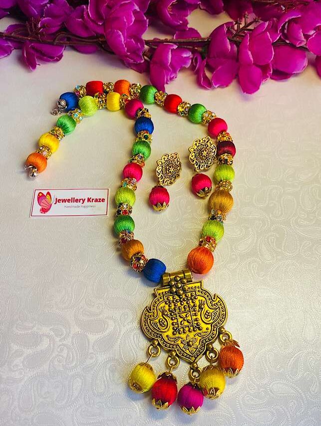 Tribal Handmade – Silk Beads Multicolor Set