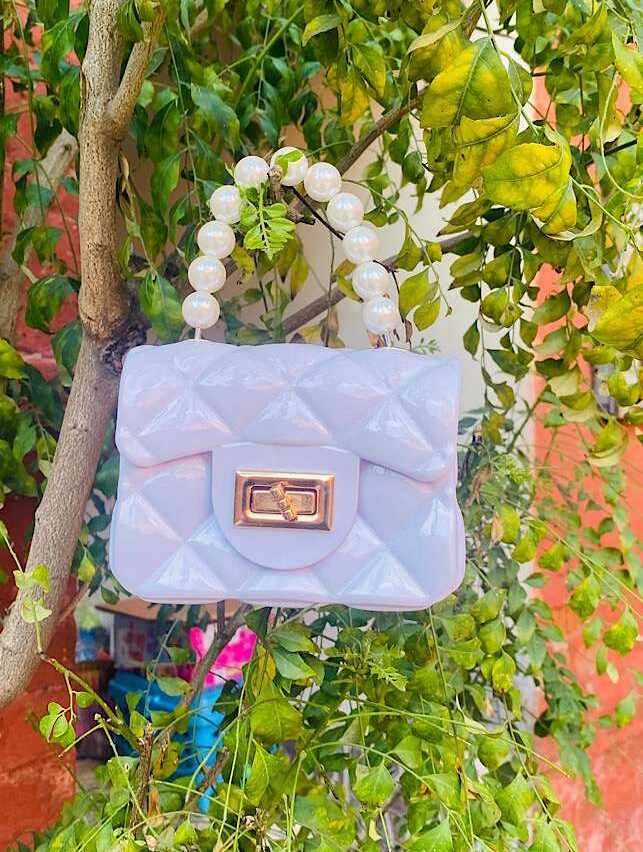 Stylish Bags – Mini Jelly Purse and Hand Bag Off White