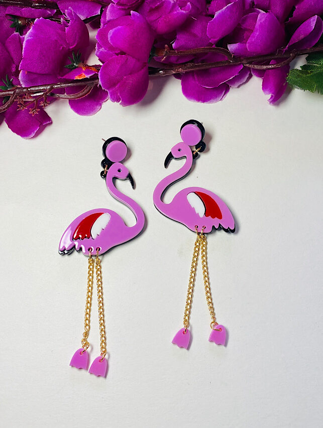 Funky Fashion – Fab Flamingo Earings