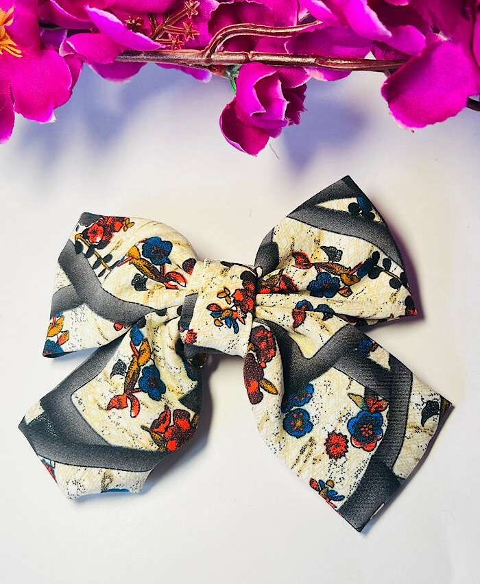 Bow Clips – Printed Fabric Clip