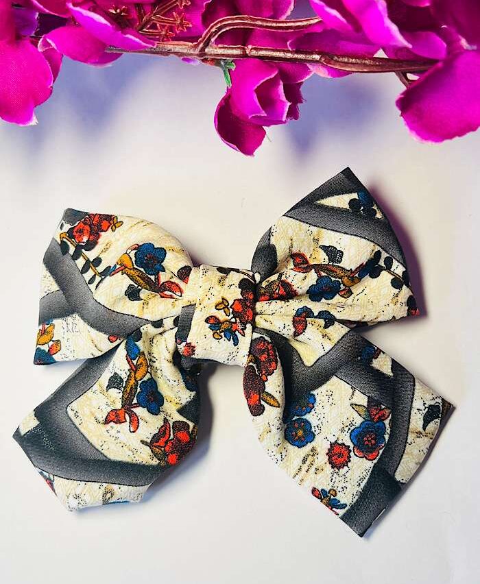 Bow Clips – Printed Fabric Clip