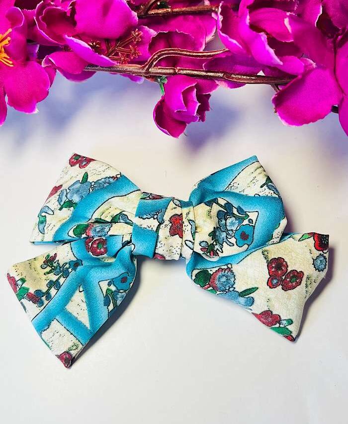 Bow Clips – Printed Fabric Clip