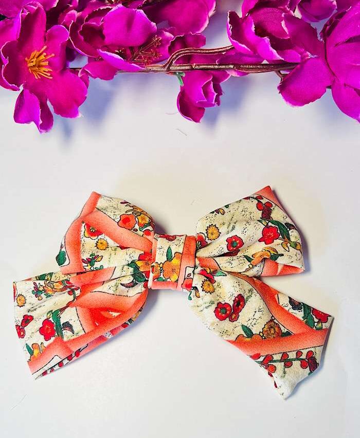 Bow Clips – Printed Fabric Clip