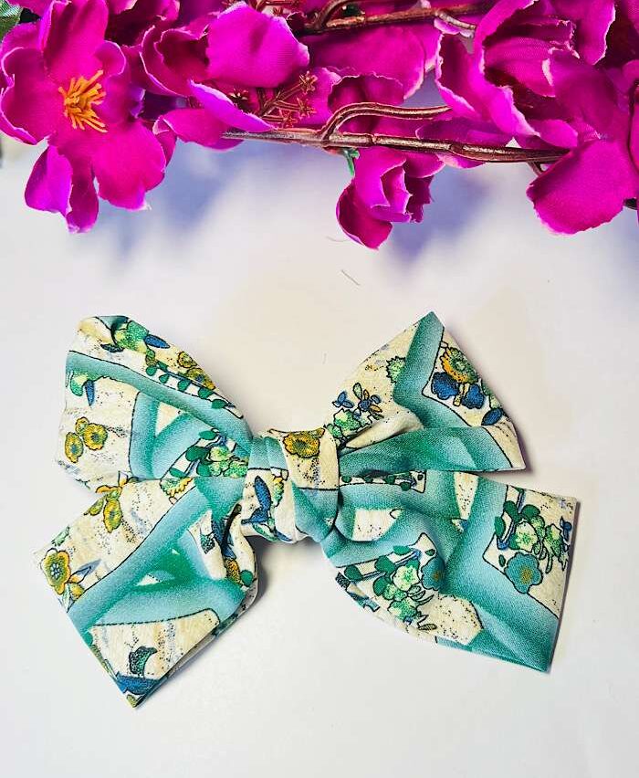 Bow Clips – Printed Fabric Clip