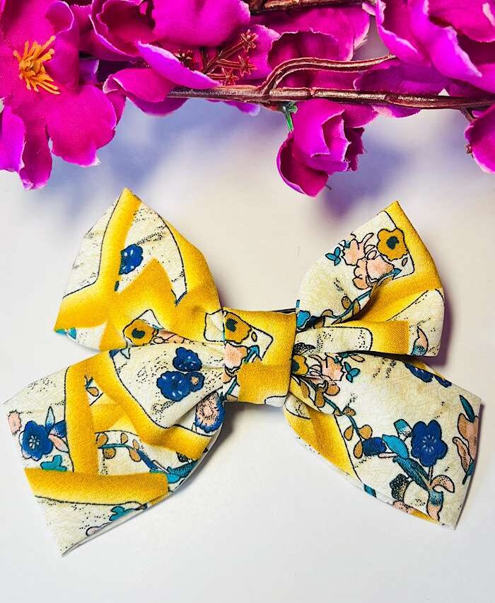 Bow Clips – Printed Fabric Clip