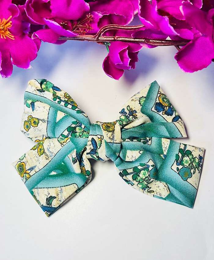 Bow Clips – Printed Fabric Clip