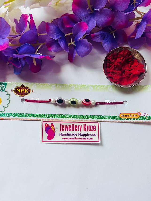 Colorful Evil Eye Beads – Bhai Rakhi