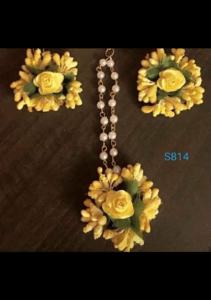 Shakuntala’s Floral – Yellow Earings Set